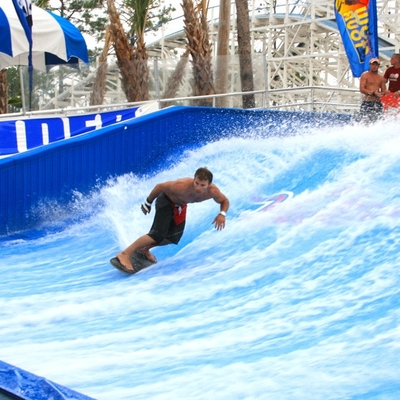 Amusement Park Rides Surfboard Skateboard for Single , Surfing Simulator for Aqua Park