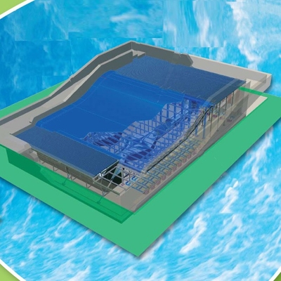 Attraction Flowrider Water Ride , Waterproof Single Rider Wave Skid Board
