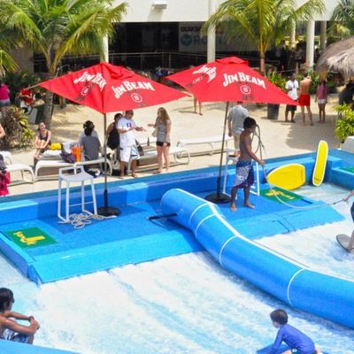 OEM Flowrider Surfing Simulator with 65kw Water Pump and Soft Strong PVC for Water Parks 15.3m*9.3m