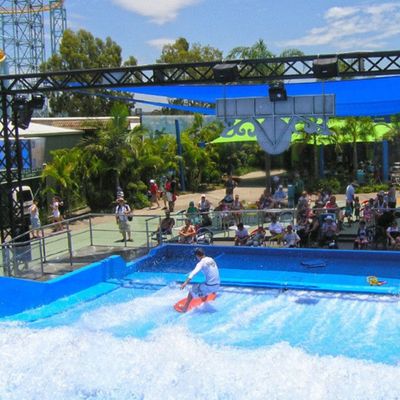 OEM Flowrider Surfing Simulator with 65kw Water Pump and Soft Strong PVC for Water Parks 15.3m*9.3m