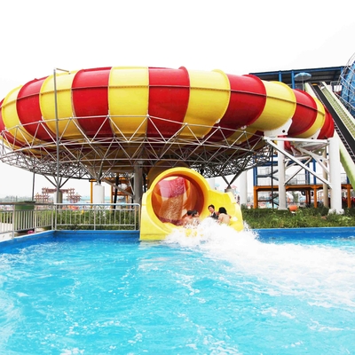 Fiberglass Aqua Park Water Slides with bowl ride HS code 95069900