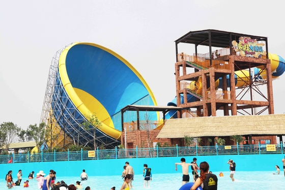 Interesting big Fiberglass Water Slides for 4 persons / time