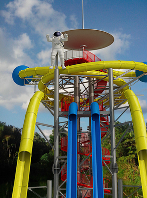 Extraterrestrial Fiberglass Water Slides / Park Open Spiral Water Slide New Style Water Slide