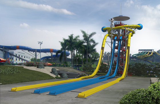 Extraterrestrial Fiberglass Water Slides / Park Open Spiral Water Slide New Style Water Slide