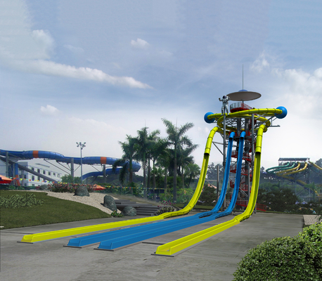 Extraterrestrial Fiberglass Water Slides / Park Open Spiral Water Slide New Style Water Slide