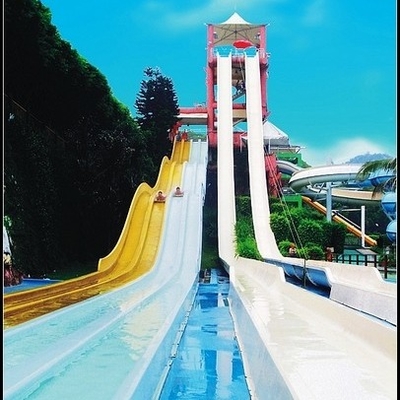 OEM Variable Speed Race Slide, Free Fall Slide, Kids / Adults Fiberglass Water Slides