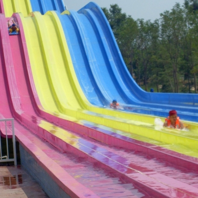 Side-by-side Multi-lane Fiberglass Race Slide, Racing Waterslide, Custom Water Slides