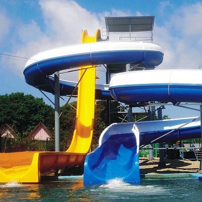 Fiberglass Speed Slide , Water Park Raft Slide , Custom Water Slides Equipment