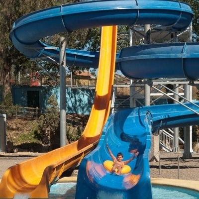 Fiberglass Speed Slide , Water Park Raft Slide , Custom Water Slides Equipment