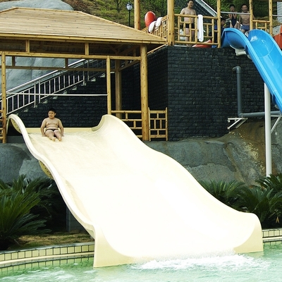 Fiberglass Kids' Water Slides, Outdoor Pool Water Slide For Children With a Safety  Height
