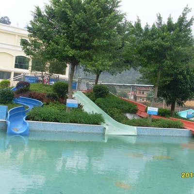 2m Height Fiberglass Kids' Water Slides, Mountain Slide For Children, Parent-child Water Park