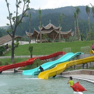 2m Height Fiberglass Kids' Water Slides, Mountain Slide For Children, Parent-child Water Park
