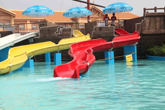 Indoor Fiberglass Kids' Water Slide, Commercial Water Slides Customized