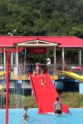 Indoor Fiberglass Kids' Water Slide, Commercial Water Slides Customized