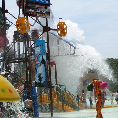 Fiberglass Aqua Playground Equipment Big Water House For Family Fun Custom