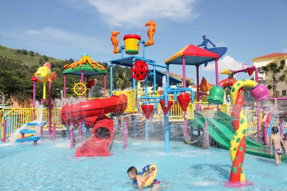 Outdoor Commercial Safe Fiberglass Kids' Water Playground Water House for Aqua Park