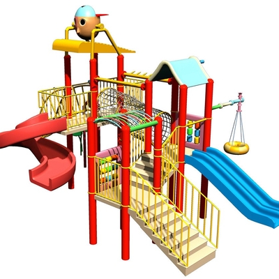 Custom Kids' Water Playground Equipment, Childrens Fun Play Fiberglass Slides for Water Park