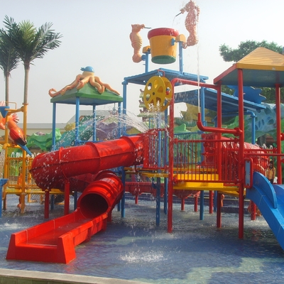 Water Park Equipments, Kids' Water Playground For 50 Riders 17.5 * 11 * 7m