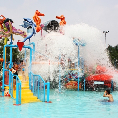 Water Park Equipments, Kids' Water Playground For 50 Riders 17.5 * 11 * 7m