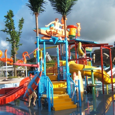 Water Park Equipments, Kids' Water Playground For 50 Riders 17.5 * 11 * 7m
