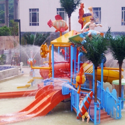 Water Park Equipments, Kids' Water Playground For 50 Riders 17.5 * 11 * 7m