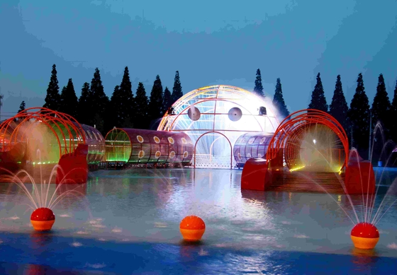 Outdoor Amusement Crab Maze Fiberglass Equipment Water Park Large Aqua Play