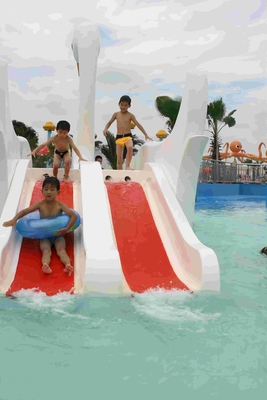 Customized Fiberglass Small Water Pool Slides Designed For Water Park Games