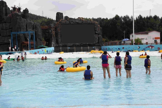 Outdoor Fiberglass Water Park Wave Pool Wave Machine For Family Entertainment
