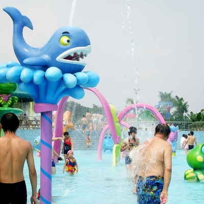 Spray Park Equipment Funny Spray Whale Toy for Play Water Games