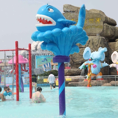Spray Park Equipment Funny Spray Whale Toy for Play Water Games