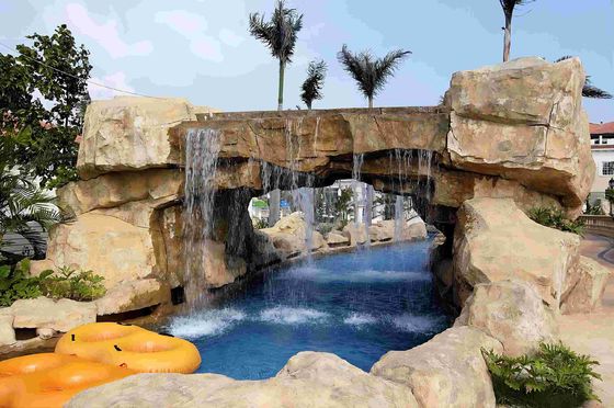 Fiberglass (FRP) Lazy River with 1.0m Water Depth and Hot-dip Galvanized Steel Support Structure for Water Parks