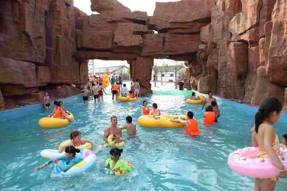 Custom Fiberglass Lazy River Equipment with PLC Control and Stainless Steel Filtration for Water Parks