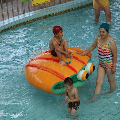 Fiberglass Water Playground Equipment Spray Shell Aqua Play For Amusement Park Games