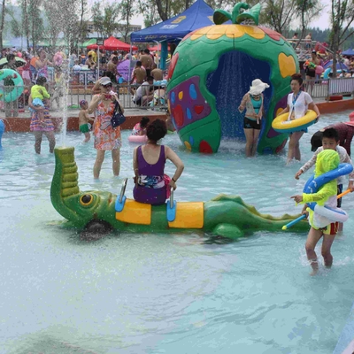 Spray Crocodile Aqua Play, Water Sprayground Equipment, Aqua Park Equipments