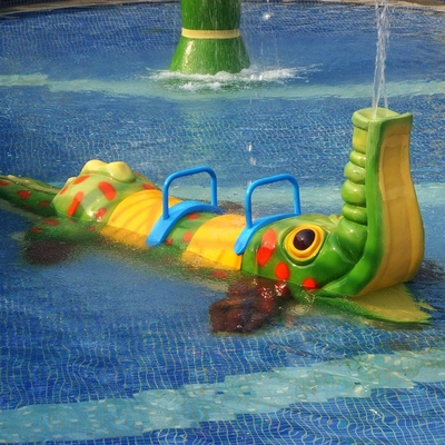 Spray Crocodile Aqua Play, Water Sprayground Equipment, Aqua Park Equipments