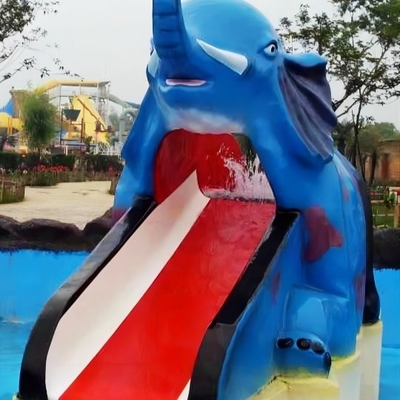 Outdoor Water Pool Slides for Kids, model of Small Elephant