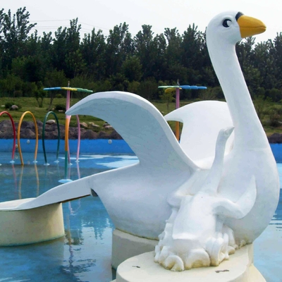 Customized Cygnet Slide Game For Kids, Fiberglass Small Water Pool Slides