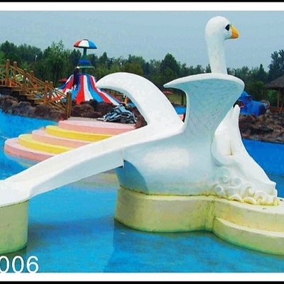 Customized Cygnet Slide Game For Kids, Fiberglass Small Water Pool Slides
