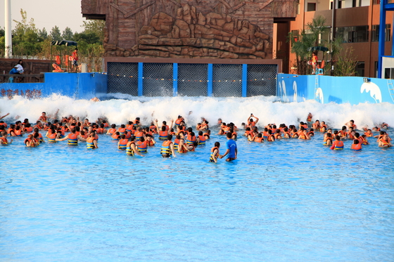 Artifical Big Surfing Tsunami Ocean Water Wave Pool with Waves Park Vacuum 3 meters high