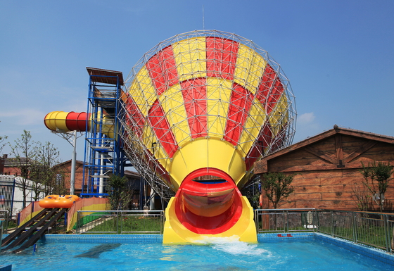 Big Tornado Water Slide Of Fiberglass for Water Park  Aqua Park Equipment Supplier