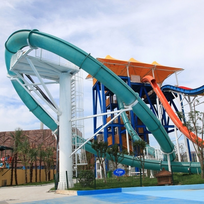 Customized Fiberglass Water Slides Hot Galvanizing