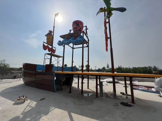 Customzied Fiberglass Vison Boat Waterparks Slide Park Equipment Factory