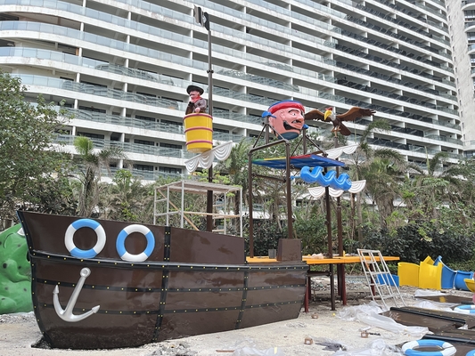 Customzied Fiberglass Vison Boat Waterparks Slide Park Equipment Factory