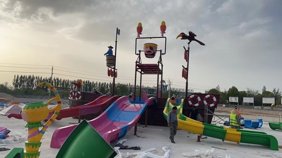 Customzied Fiberglass Vison Boat Waterparks Slide Park Equipment Factory