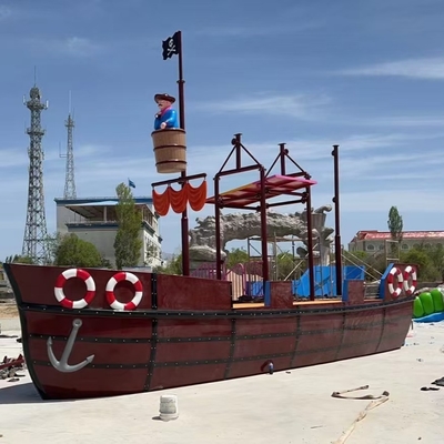 Customzied Fiberglass Vison Boat Waterparks Slide Park Equipment Factory
