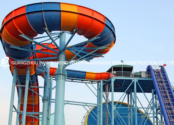 Giant Boomerang Fiberglass Water Slides Ashland / DSM Resin , 18.75m Platform Height