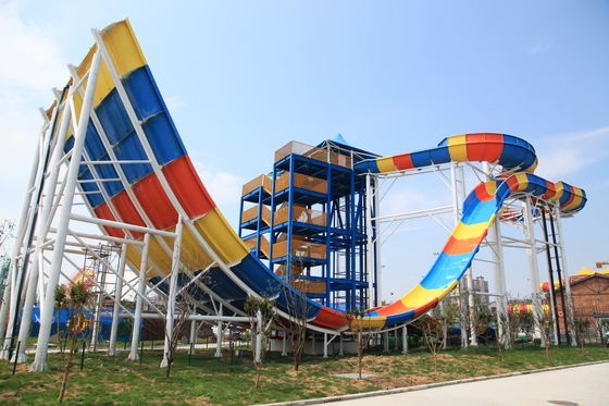 Upgrade Your Water Park with Durable Fiberglass Water Slides Designed for boomerang slide