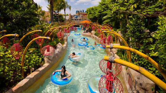 Customized Waterfall Vison Waterparks Playground Equipment Spray Lazy river Equipment For Amusement Park Games