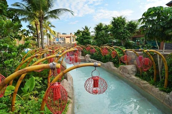 Customized Waterfall Vison Waterparks Playground Equipment Spray Lazy river Equipment For Amusement Park Games