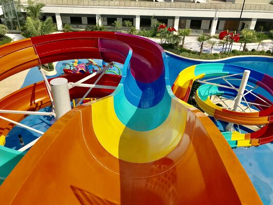 Five Star Hotel Resort Fiberglass Amusement park reosrt water slide with